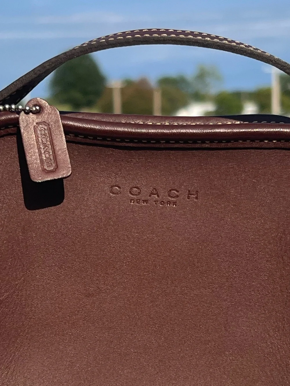 Vintage Coach Brown Leather Bellini Crossbody Bag 9139 - Picture 4 of 8
